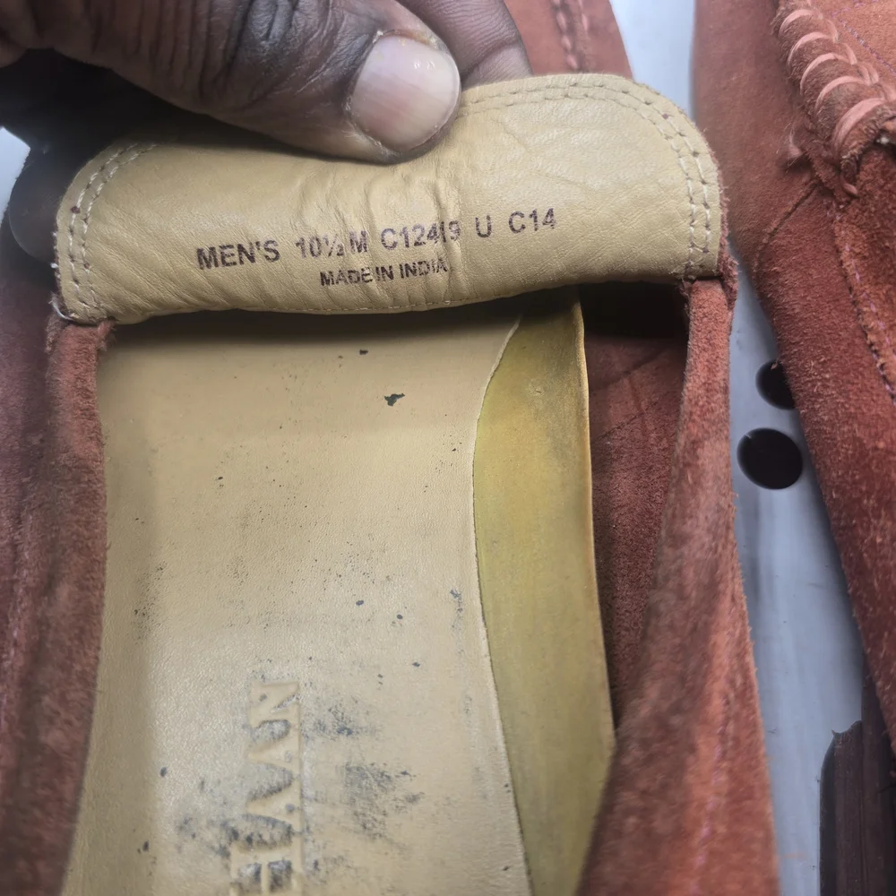 Cole Haan Men's Rust Suede Loafers‎